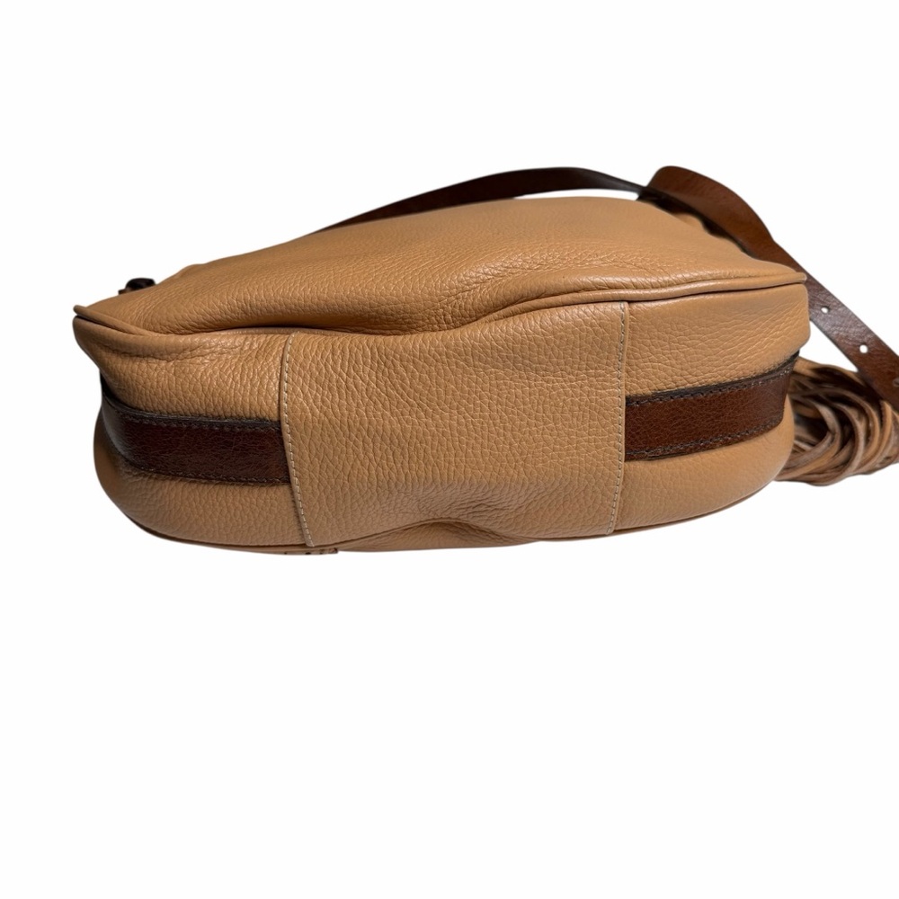 CARLA MANCINI Hayley Light Tan Brown Leather Crossbody Bag Purse NWT Wester - Picture 8 of 11